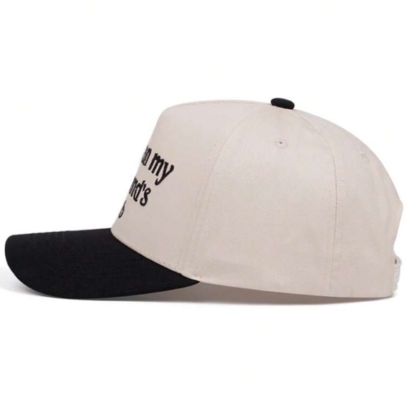 “Put It On My Husbands Tab” Embroidered Trucker Hat main image 4